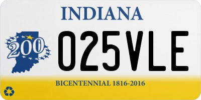 IN license plate 025VLE