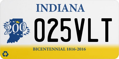 IN license plate 025VLT