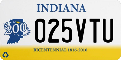 IN license plate 025VTU