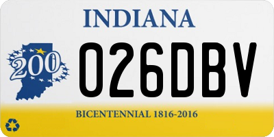 IN license plate 026DBV