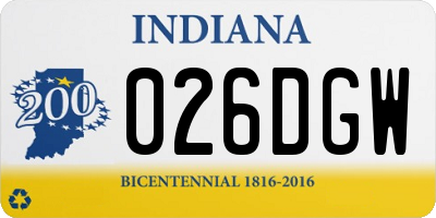 IN license plate 026DGW