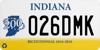 IN license plate 026DMK