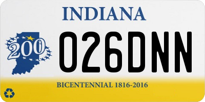 IN license plate 026DNN