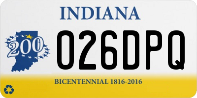 IN license plate 026DPQ