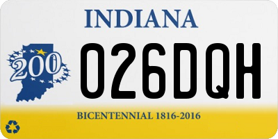 IN license plate 026DQH