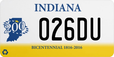 IN license plate 026DU