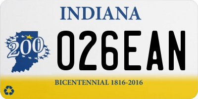 IN license plate 026EAN