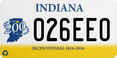 IN license plate 026EEO