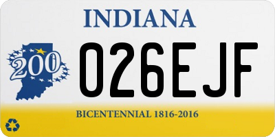 IN license plate 026EJF