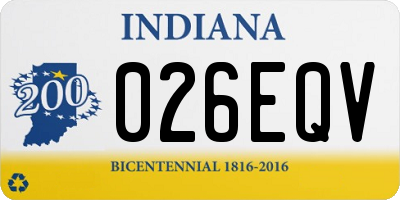 IN license plate 026EQV