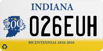 IN license plate 026EUH