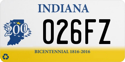 IN license plate 026FZ