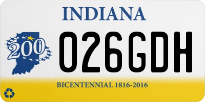 IN license plate 026GDH