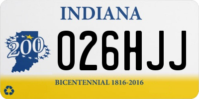 IN license plate 026HJJ