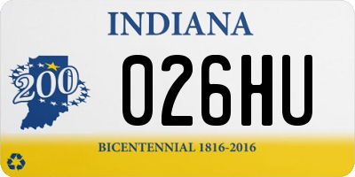 IN license plate 026HU