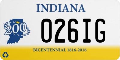 IN license plate 026IG