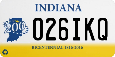 IN license plate 026IKQ