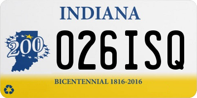IN license plate 026ISQ
