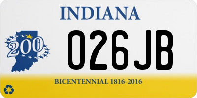 IN license plate 026JB