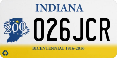 IN license plate 026JCR