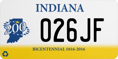 IN license plate 026JF