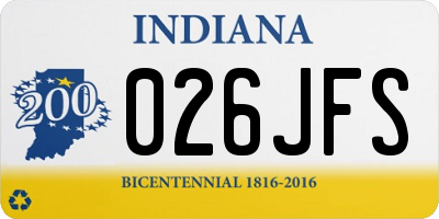IN license plate 026JFS