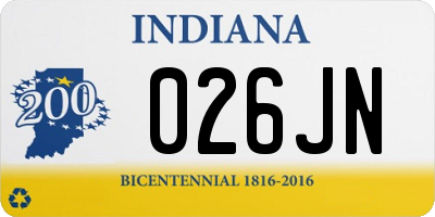 IN license plate 026JN