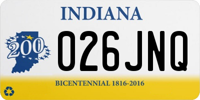 IN license plate 026JNQ