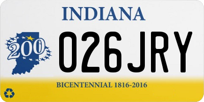 IN license plate 026JRY