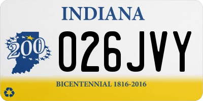 IN license plate 026JVY