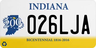 IN license plate 026LJA