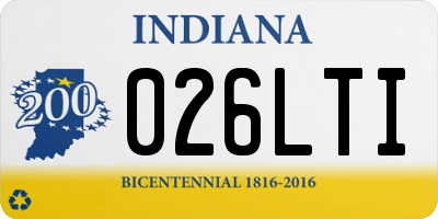 IN license plate 026LTI