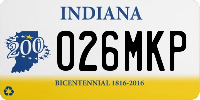 IN license plate 026MKP