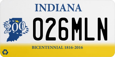 IN license plate 026MLN
