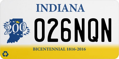 IN license plate 026NQN