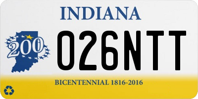 IN license plate 026NTT