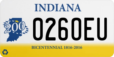 IN license plate 026OEU