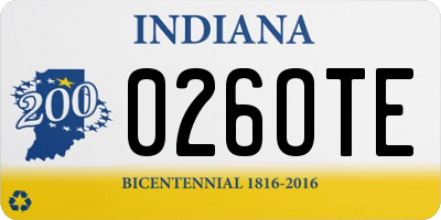 IN license plate 026OTE