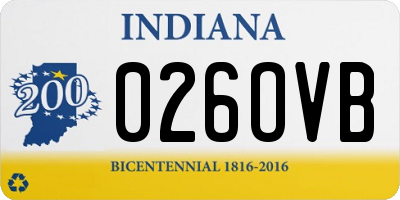 IN license plate 026OVB