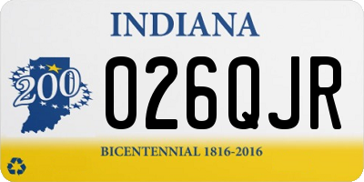 IN license plate 026QJR