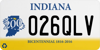 IN license plate 026QLV