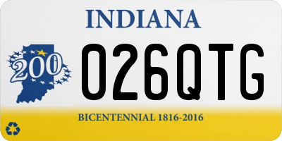 IN license plate 026QTG