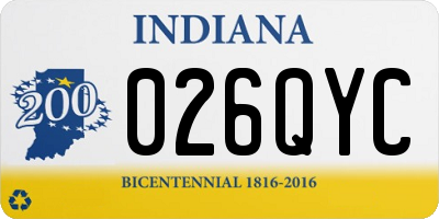 IN license plate 026QYC