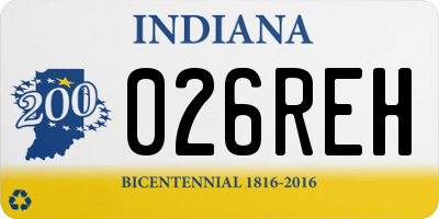IN license plate 026REH