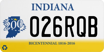 IN license plate 026RQB