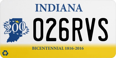 IN license plate 026RVS