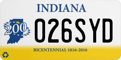 IN license plate 026SYD