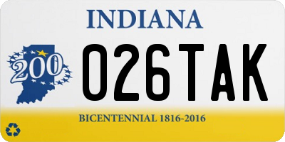 IN license plate 026TAK