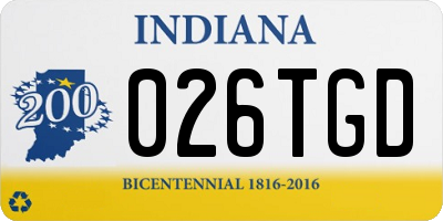 IN license plate 026TGD