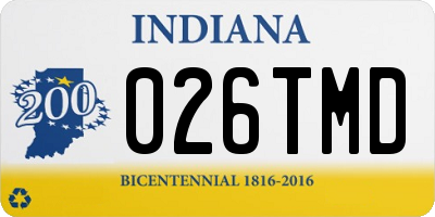IN license plate 026TMD